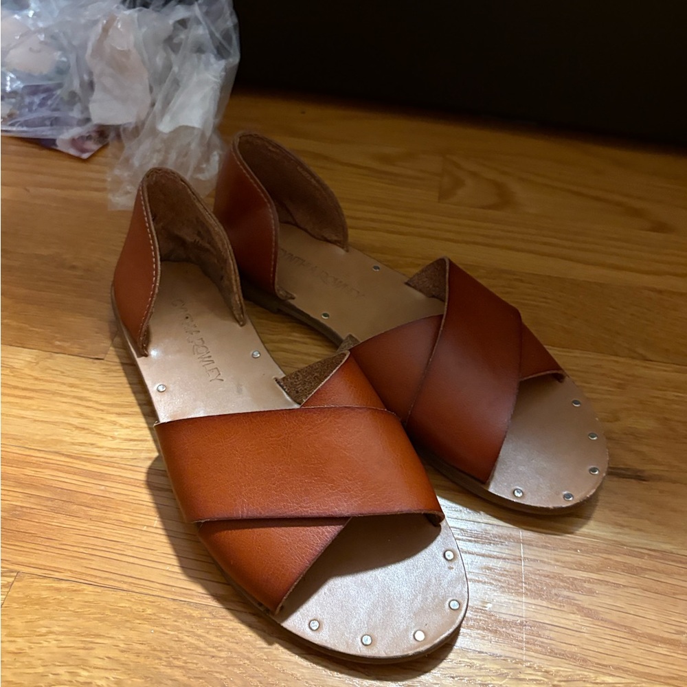 Cynthia Rowley Brown Leather Sandals